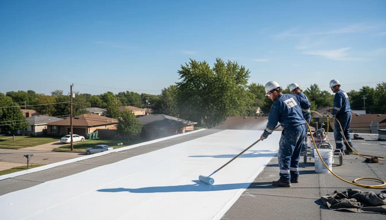 Commercial roof coating in Norwood, MA near me